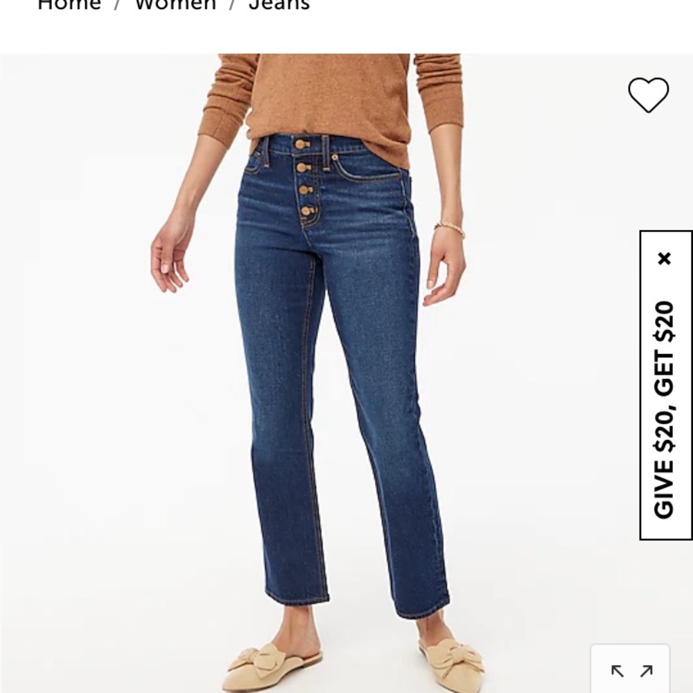 J Crew Factory Flare crop Jean Size 25